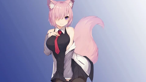 Fox girl, roleplay, after dark