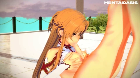 Asuna - Sword Art Online manga porn anime 3D + POV