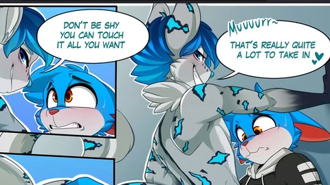 Furry animation: unexpected encounter with public anal and furry fun