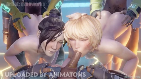 Overwatch dva, 3d porn, hd porn